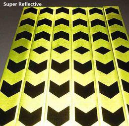 10cm*45m Roadway Traffic Signal Van Truck Construction Site Corridor Factory Workshop Floor Double Guide Sign Selfadhesive PVC Warning Safety Tape