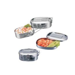 Stainless Steel Double Layer Lunch Boxes Food Storage Containers Portable Bento Perfect for both Kids and Adults