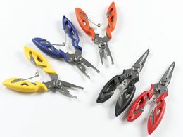 2pcs/Lot 4 Colour Stainless Steel Small Fishing plier ABS handle Remove Hook Tackle Gaffs Tool