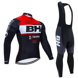 Factory direct sales 2020 New BH Men's Jerseys Long Sleeve Shirts Winter Fleece Cycling TEAM Clothing Mountain Bike Jacket Maillot Wear