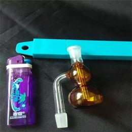 10mm glass plug-in filter, Smoking Accessories Smoking glass water pipes oil Glass Pipe Fittings pot Smoking or bongs