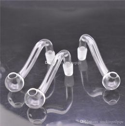 Glass Oil Burner Pipes With 10mm 14mm 18mm Male Female Joint Pyrex Glass Oil Burner Bubbler Smoking Water Hand Pipe Tobacco high quality