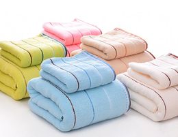 thickened cotton towel factory direct sales adult cotton tube top plain towel 320g gift market wholesale140*70cm