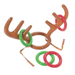 Christmas Inflate Balloon Headband Funny Toys Kids Moose Antlers Cute Deer Head Shape Merry Christmas Decor