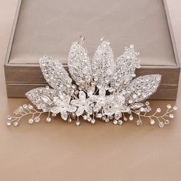 Luxury Wedding Hair Clips Bridal Rhinestones Hairpins Women Headpiece Wedding Hair Jewellery Accessories