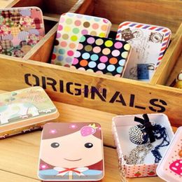 500pcs Lovely Metal Rectangular Jewellery Storage Box Candy Tin Box Organiser Holder Trinket Gift Mini Cute