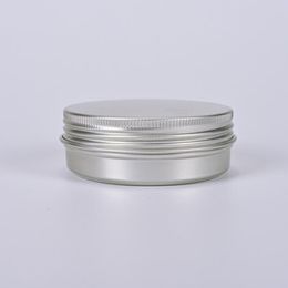 60ml Empty Aluminium Cosmetic Containers Pot Lip Balm Jar Tin For Cream Ointment Hand Cream Packaging Box LX2150