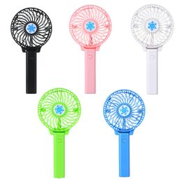 Portable USB Mini Fan Battery Rechargeable Foldable Handle Cooler Cooling Fans Cooler for Outdoor Sports Travel