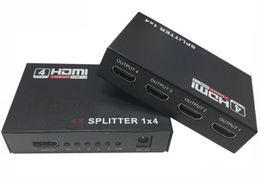 Высокое качество Full HD high speed HDMI Splitter Repeater Amplifier 1080p 4K 3D женский распределительный ящик 1x4 порт для ПК DVD HDTV PS3 XBOX UK/US / EU / AU