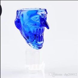 Blue nose bubble head ,Wholesale Bongs Oil Burner Pipes Water Pipes Glass Pipe Oil Rigs Smoking Free Shipping