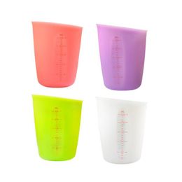 Double-scale Kitchen Measuring Tools Cooking Accessories Measuring Cup 250ML Silicone Food Grade Visual ZC1097