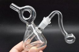 cyclone pipe NZ - Mini Recycler Glass Bong with 10mm bowl Oil Rig Bongs Cyclone recycling water pipe heady bongs oil rigs smoking water pipe free shipping