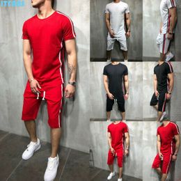 Wholesale-Men's sportswear jogging shorts T-shirt jacket jacket + pants sports sweat suit