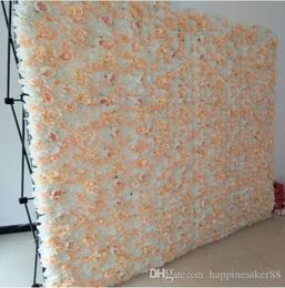 New 240x240cm Upscale Simulation Rose Peony Flower Wall Set for Wedding Backdrop Decoration 25 Colors Available