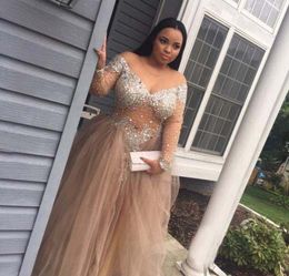 Plus Size Crystal Diamond Long Bling DuBai Wholesale Bandage Evening Dress Cheap Beaded Beautiful Arabic Evening Dress for Pregnant Women