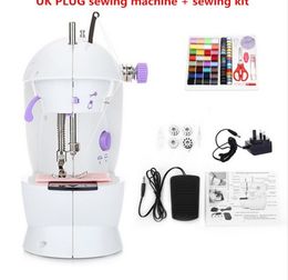 2018 Original Mini Sewing Machines Dual Speed Double Thread Multifunction Electric Mini Automatic Tread Rewind Sewing Machine