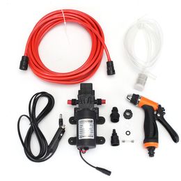 Freeshipping Different Quality 6Pcs Car 100W DC 12V Portable High Pressure Washer Pump 6L/min