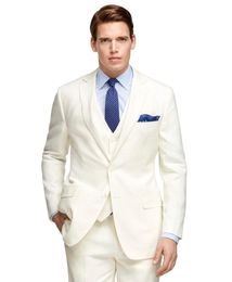 Newest Two Buttons Groomsmen Notch Lapel Wedding Groom Tuxedos Men Suits Wedding/Prom/Dinner Best Man Blazer(Jacket+Tie+Vest+Pants) B773