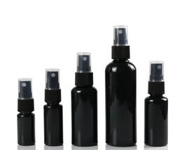 10ml 20ml 30ml 50ml PET Spray Bottles,All Black Mist Perfume Vials,Empty Atomizer bottle,DIY Mini Sample container SN1376
