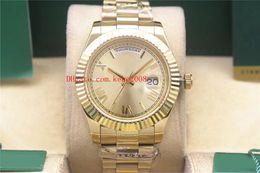 5 Color Topselling Wristwatches 40mm Day-Date 228235 President 18k Yellow gold Asia 2813 Movement Mechanical Automatic Mens watch Watches