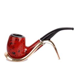 Resin Gift Box Dual-purpose Covered Pipe Manufacturer Direct-pin Bending Removable Cleaning Pipe and Tobacco Fittings