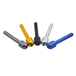 Newest Colourful Snuff Smoking Pipe Aluminium Alloy Accessories Stem Innovative Design Multiple Uses Portable High Quality Tool Hot Cake DHL