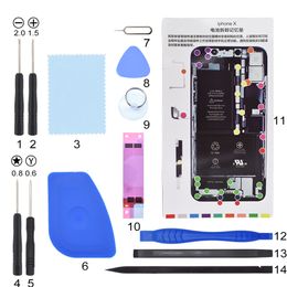 14 in 1 Remove cell phone battery Pry pick Handset maintenance tool Dismantling suit Battery dismantling tool