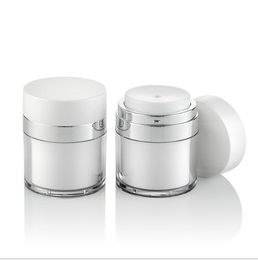 50G Cosmetic Jar,Empty Acrylic Cream Cans,Vacuum Bottle,Press Style Cream Jar,Sample Vials,Airless Cosmetic Container