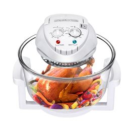 "12L Intelligent Air Fryer with Glass French Fries Chicken Frying Machine - Healthy Cooking with No Fumes, Three-dimensional Heating Technology for Perfect Results"