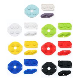 7 Colours Rubber Conductive D-pad Buttons for GameBoy Classic for GB Fat DMG Direction A-B Start Select Button DHL FEDEX EMS FREE SHIP