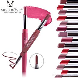 Hot Sale MISS ROSE Lipstick Set Sexy Beauty Long Lasting Waterproof Pigment Matte Lipstick Pencils Moisturizer Lips Makeup Kit