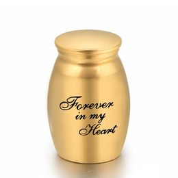 Forever in My Heart Cremation Urns, Ashes Keepsake, Memorial Mini Urn Funeral Urn 16x25mm