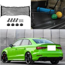 For AUDI RS3 RS4 RS5 Car Auto model Black Rear Trunk Cargo Organiser Storage Nylon Plain Vertical Seat Net