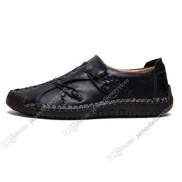 nuove scarpe casual da uomo cucite a mano messe piede Inghilterra piselli scarpe scarpe da uomo in pelle basse taglia grande 38-48 Trentanove