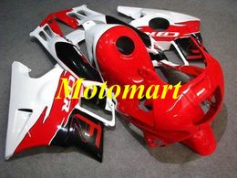 -Kit de carenado de motocicleta para HONDA CBR600F2 91 92 93 94 CBR 600 F2 1991 1994 ABS Conjunto de carenados rojo blanco + regalos HF09