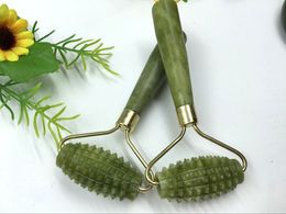 Single Head Roller Face Thin Beauty Massage Facial Lift Tools Natural stone artificial Jade Roller Slim relaxation Neck Skin Care Tools