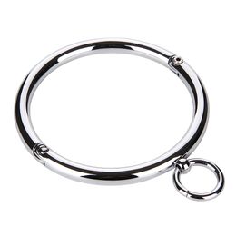 Metal Collar Bdsm Bondage Slave Fetish Necklace Stainless Steel Sex Toys For Couples Adult Sex Accessories For Woman J190626