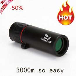 hot selling HD 30x25 Monocular Telescope binoculars Zooming Focus Green Film Binoculo Optical Hunting High Quality Tourism Scope