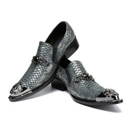 Britischen Stil Männer Kleid Schuhe Aus Echtem Leder Business Formale männliche paty prom schuhe Metall Spitz Hochzeit Schuh Große Größe