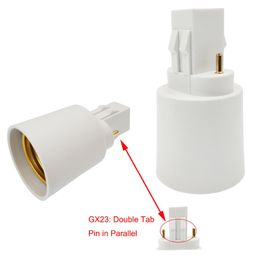 2 Pins GX23 Male to E27 E26 Female Converter Lamp holders Lamp Adapter gx23-e27 Adapters CE ROHS