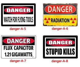 Warning danger no smoking tin signs old Metal Plate Vintage Home Decor Tin Sign Bar Pub Cafe Decorative Metal Sign Art Painting P