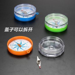 Plastic transparent compass detachable north needle diameter 45mm small magnetic needle primary secondary teaching experiment Lab Supplies