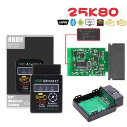 ELM 327 HHOBD OBD2 V1.5 25k80 V2.1 Car Diagnostic-tool Scanner ELM327 Bluetooth Interface Support All OBDII OBD Protocol