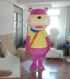 2019 Discount factory sale pink hippo mascot costume adult hippo mascot Holiday special clothing Holiday special clothing