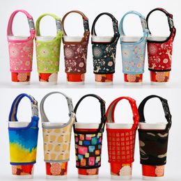 Bottle Storage Holder Milk Tea Coffee Hand Drinks Cloth Cover With Braces Anti Scald Neoprene Cup Sleeve Creative wcw588