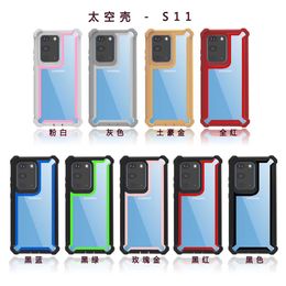 3in1 Anti Shock Transparent Clear Case for Samsung Galaxy S20 Ultra Plus NOTE10 S10 iPhone 11 PRO MAX 8 8p XR XS STYLO5 Rubber Rugged Shell