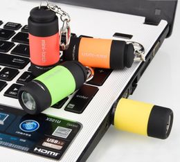 Multi-color Night Lamp Mini-Torch USB Rechargeable LED Keychain Working USB Light For Computer PC Laptop Outdoor usb Gadgets USB06