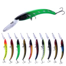 Newup 60PCS 15.5cm 16.3g Fishing Lure Quality Minnow Lure 3D Eyes Plastic Hard Bait Artificial Jig Wobblers Crankbait Fishing