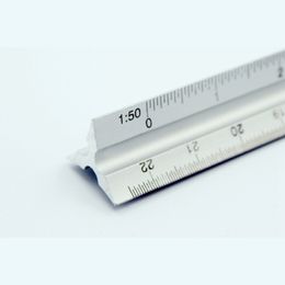 30cm Aluminium Triangle Scale Rulers Architect Engineer Technical Ruler 12" Measuring & Gauging Tools