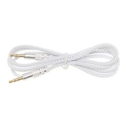 Jack 3.5mm Audio Cable Nylon Braid candy 3.5mm Car AUX Cable Headphone Extension Code for Phone MP3 Car Headset Speaker 500pcs